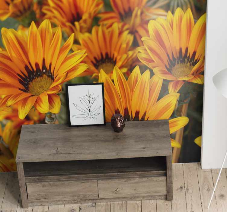 Beautiful sunflowers meadow wall mural - TenStickers