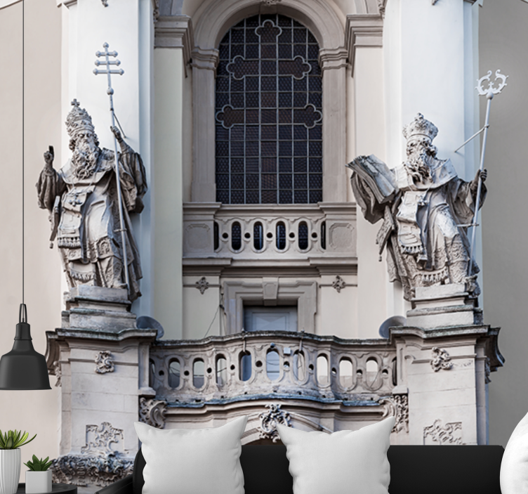 Classic art wall mural statues of kings - TenStickers