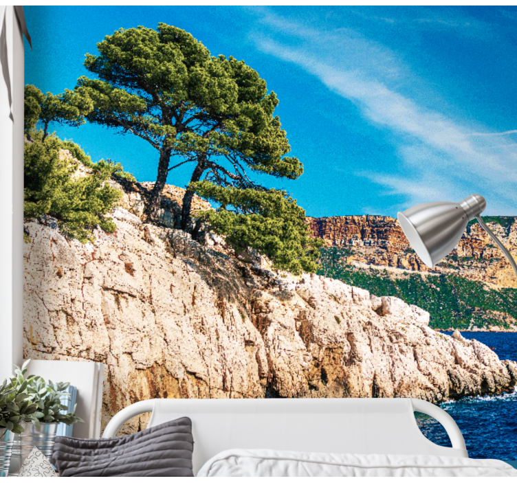 Coastal Pine Landscape wall mural nature - TenStickers