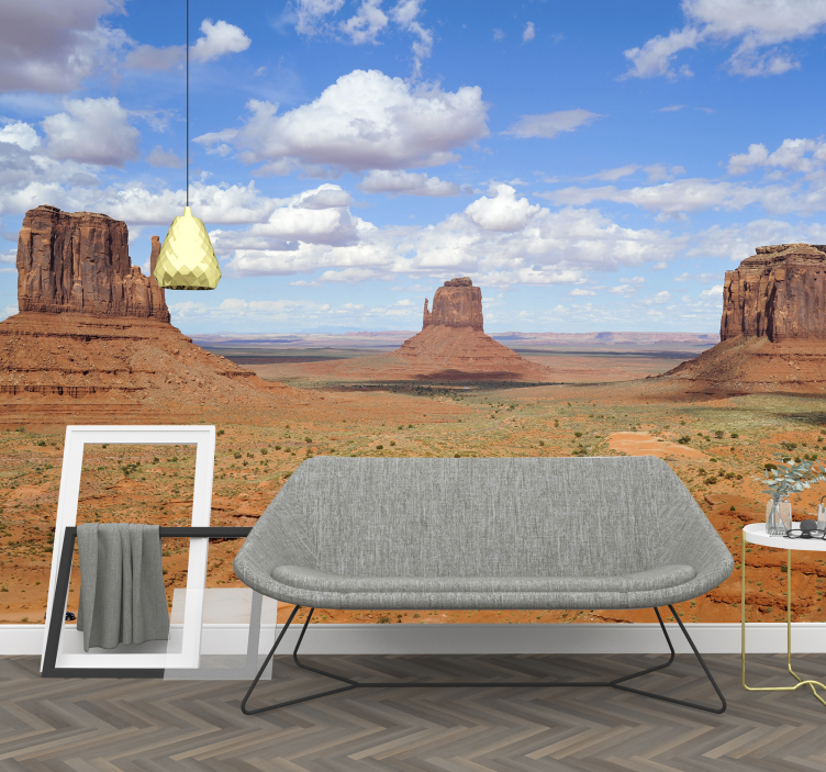 Desert Monoliths View landscape wall mural - TenStickers