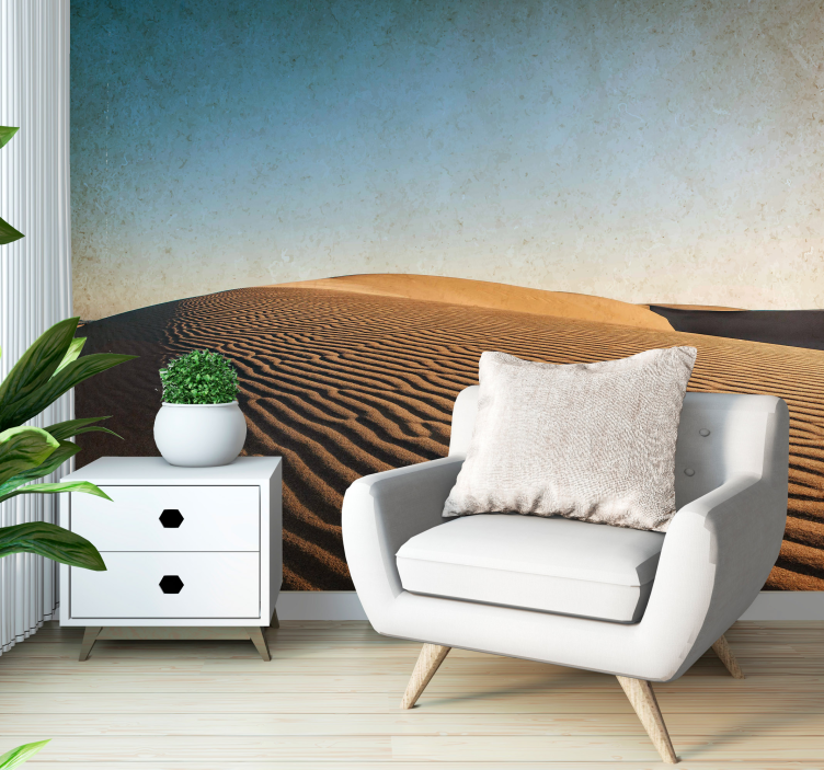 Desert wall mural sand dune calm - TenStickers