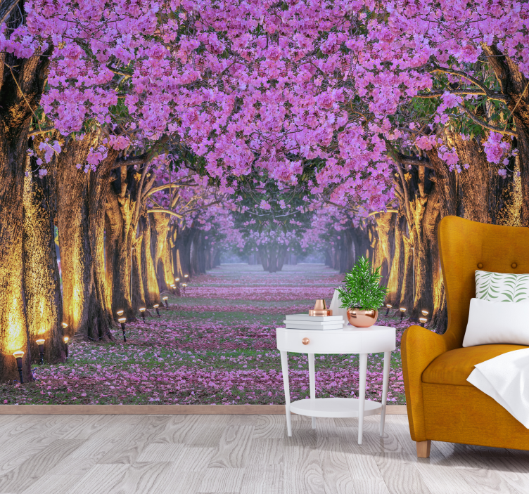 Flowery corridor  3D Wall Mural - TenStickers