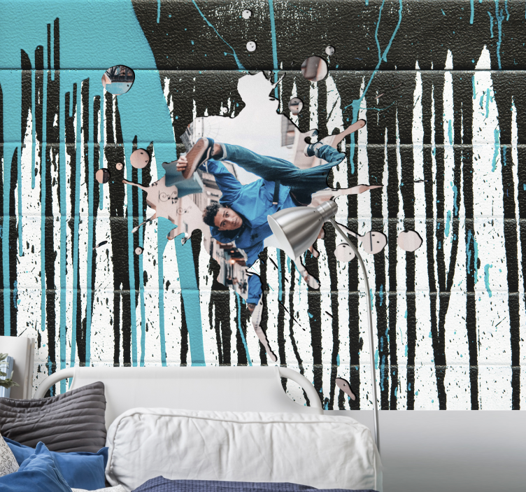 graffiti style photomural with foto custom - TenStickers