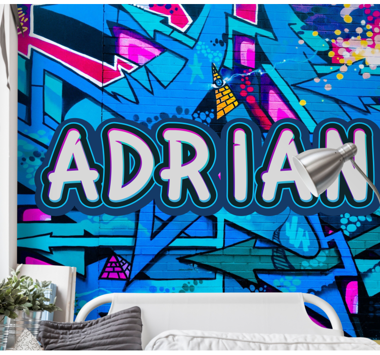 Graffiti wall mural customizable graffiti design - TenStickers