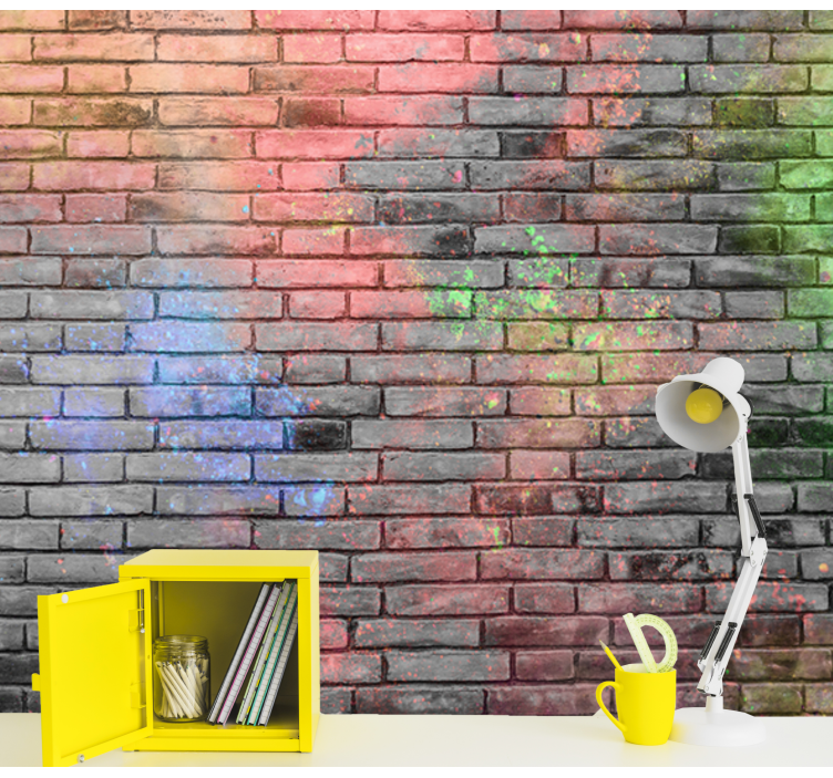 Graffiti wall mural urban color explosion - TenStickers