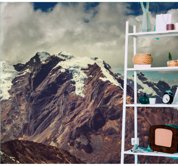 Grand Icy Summits wall mural mountain - TenStickers