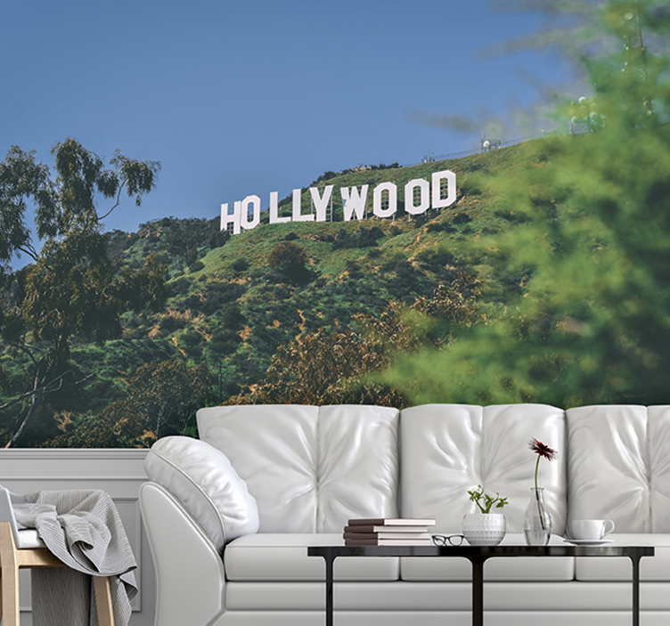 Hollywood Sign wall mural - TenStickers