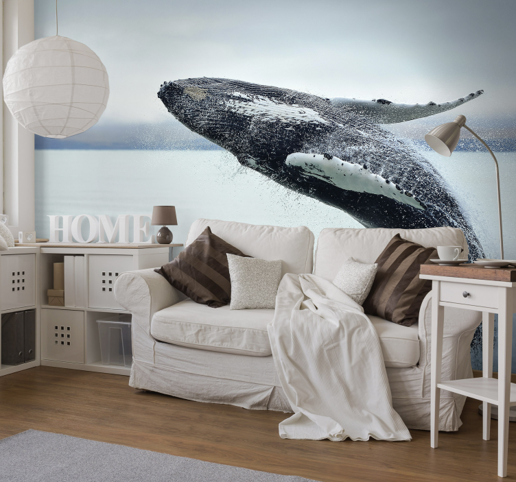 Humpback Whale animal wall mural - TenStickers