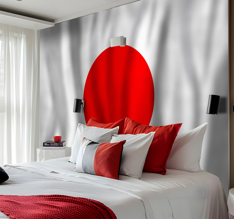 japanese flag wall mural - TenStickers