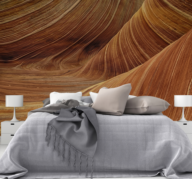 Landscape wall mural earth's flowing waves - TenStickers