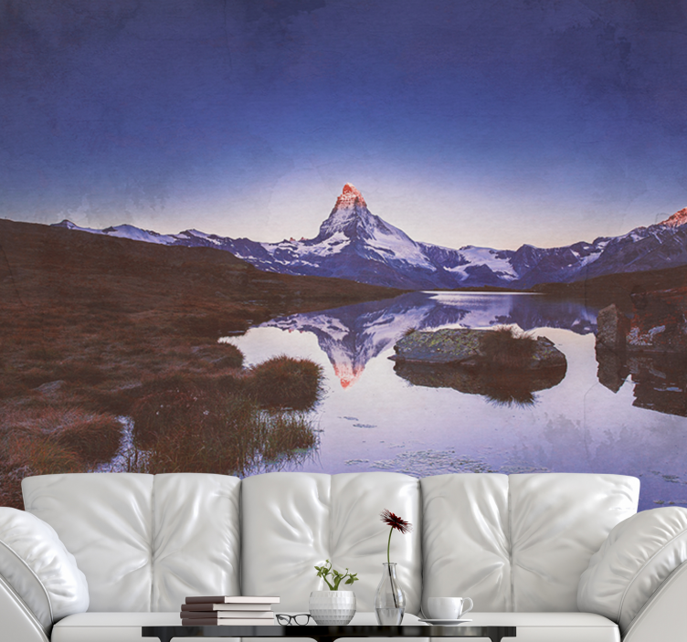 Landscape wall mural majestic mountain echo - TenStickers