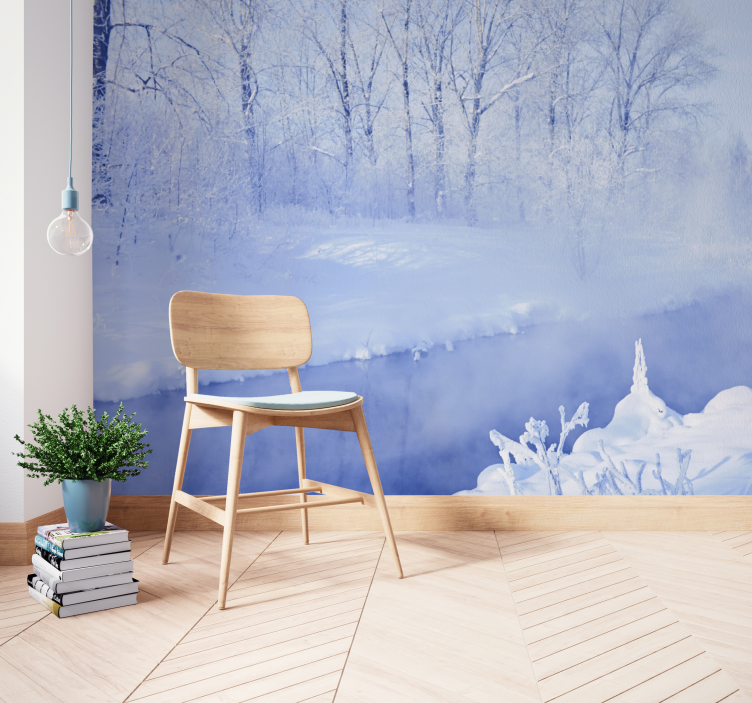 Landscape wall mural winter landscape serenity - TenStickers