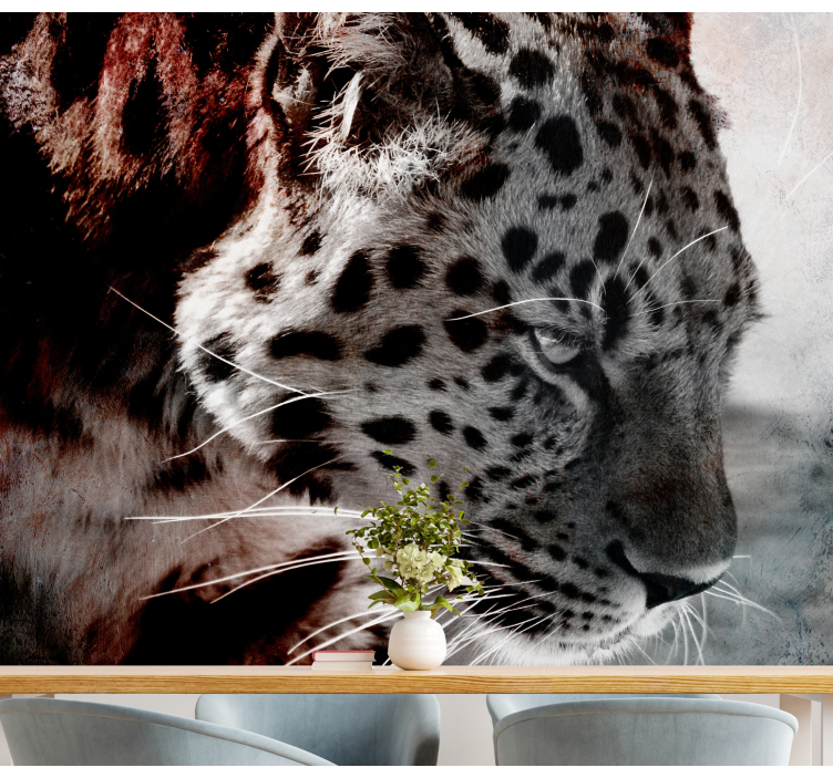 Leopard Portrait Close-Up animals wall mural - TenStickers