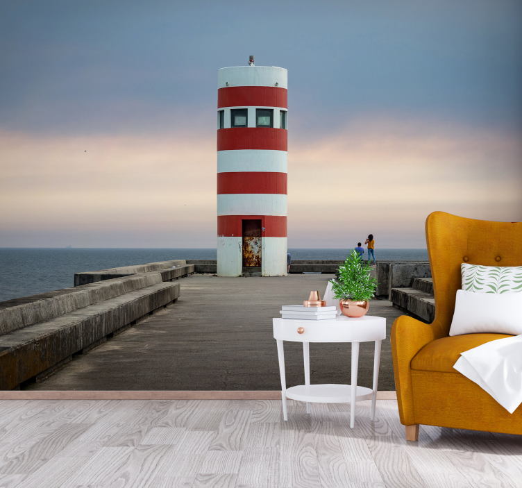 Lighthouse sea wall mural - TenStickers