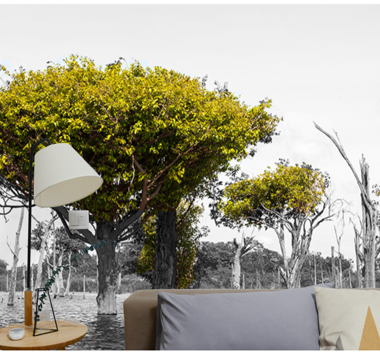 Big dry trees african wall mural - TenStickers