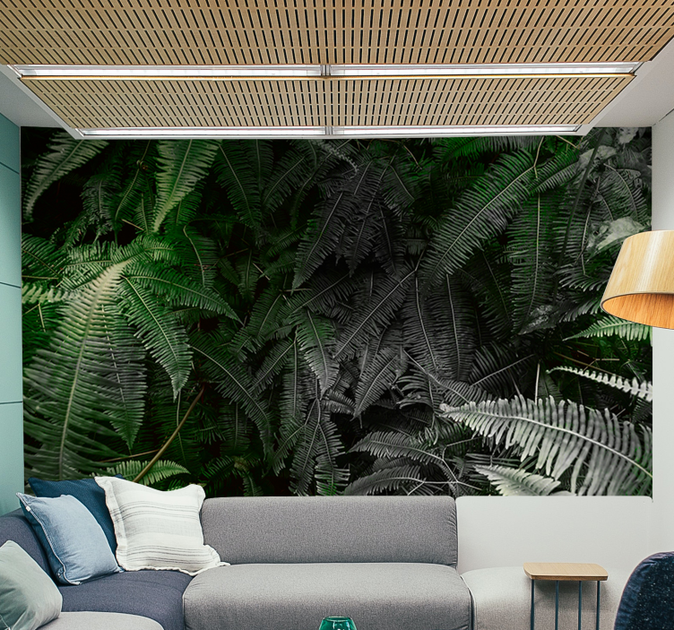 Lush Greenery wall mural nature - TenStickers