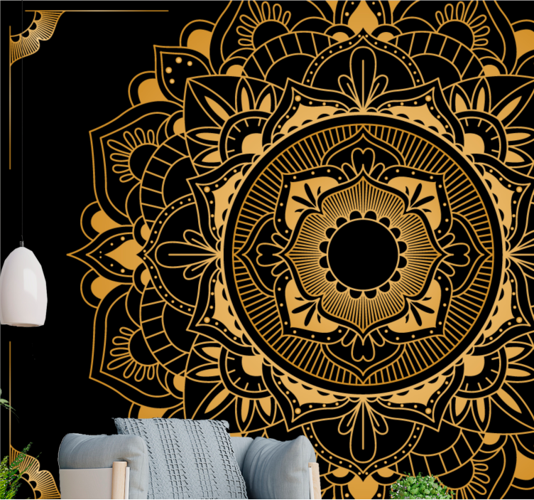 Mandala wall mural elegant mandala design - TenStickers