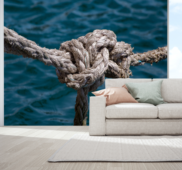 Nautical Knot Strength under the sea wall mural - TenStickers