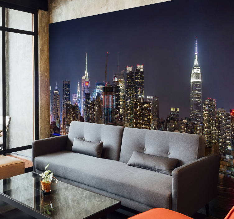 Night in New York wall mural - TenStickers