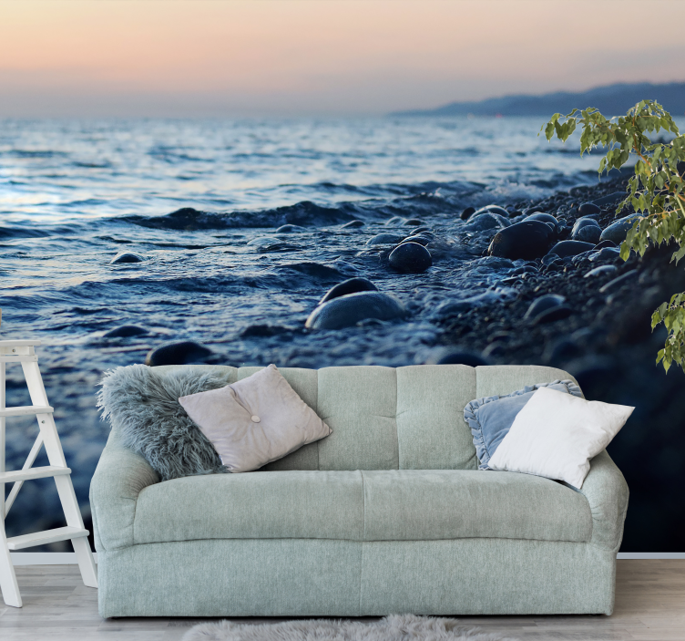 Ocean Waves Serenity wall mural nature - TenStickers