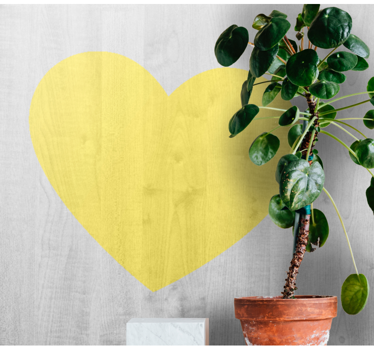 Romantic wall mural heart symbol - TenStickers