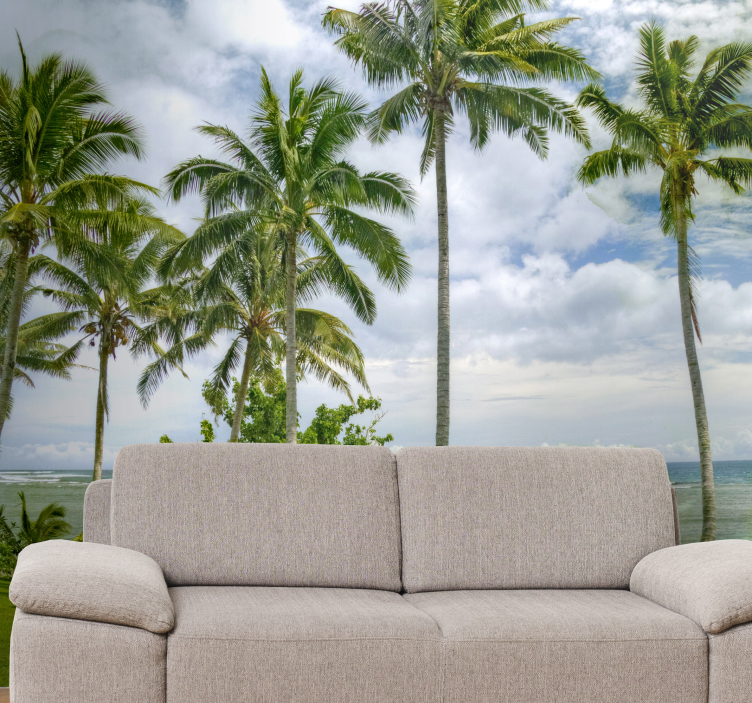 Samoa beach sea wall mural - TenStickers