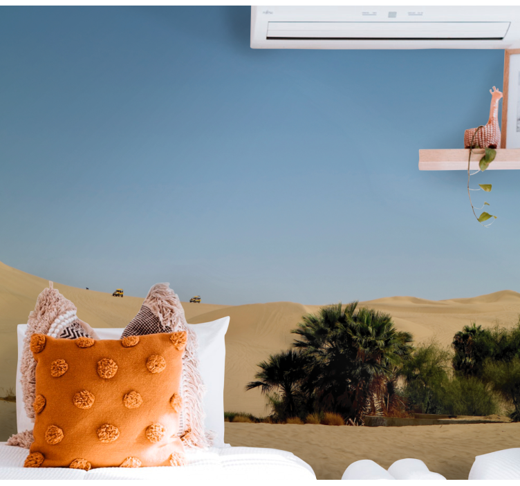 Sandy Dune Oasis desert wall mural - TenStickers