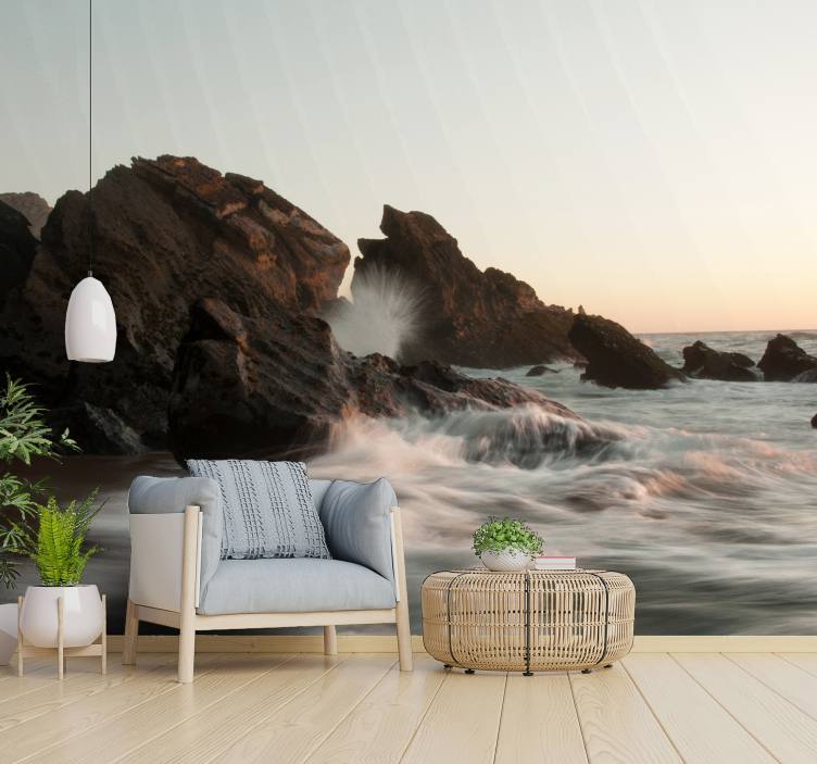 Seascape Serenity Scene landscape wall mural - TenStickers