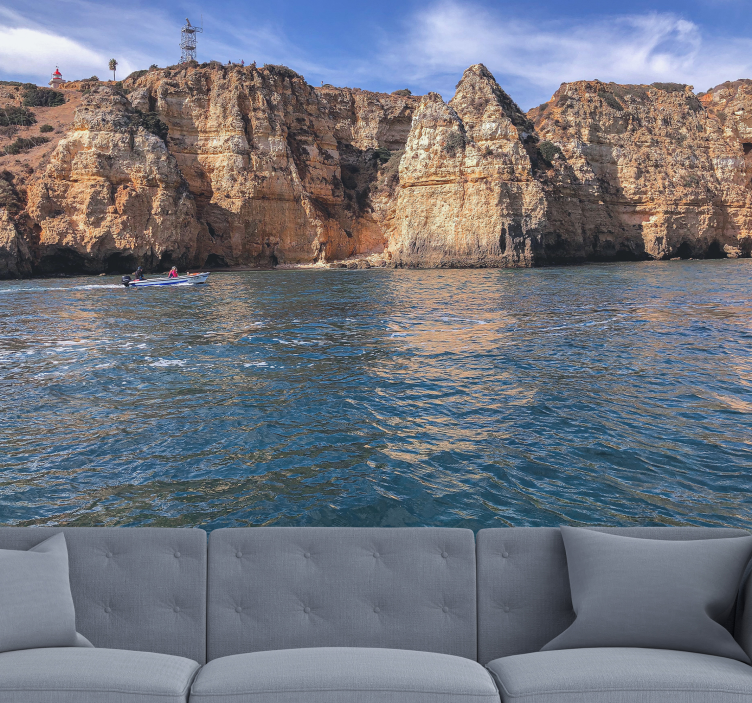 Seaside Rock Structure landscape wall mural - TenStickers