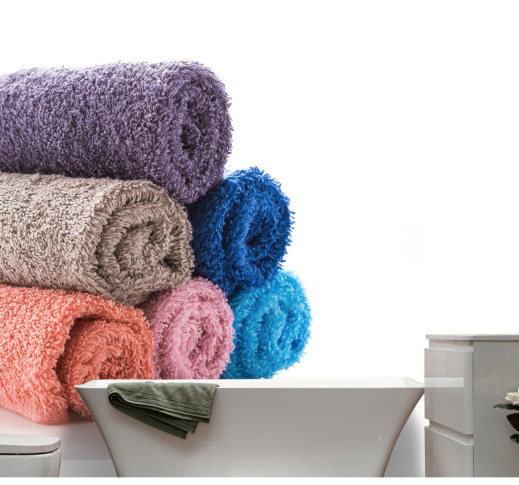 Soft Textured Towels other wall mural - TenStickers