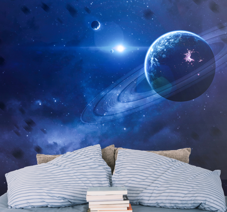 Space wall mural celestial world elements - TenStickers
