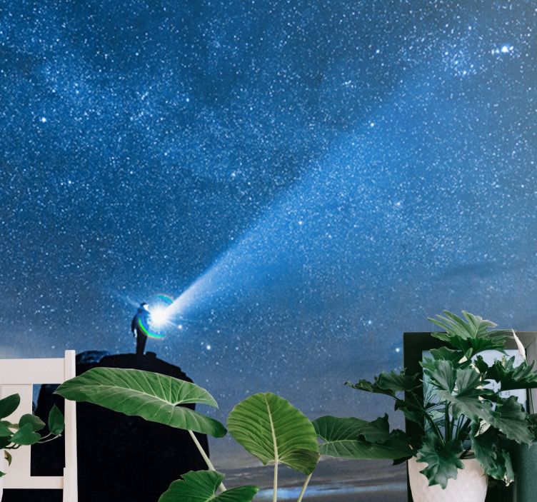 Space wall mural starry sky exploration - TenStickers