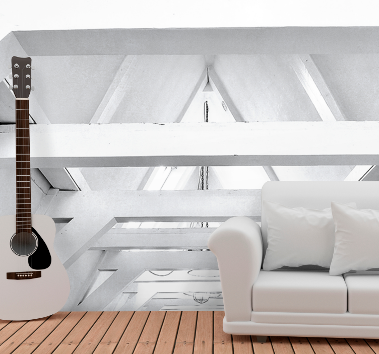 Texture wall mural architectural design - TenStickers