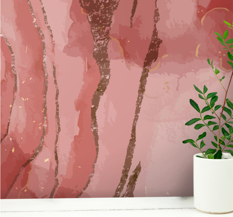 Texture wall mural elegant vein patterns - TenStickers