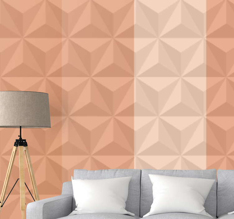 Texture wall mural geometric 3d design - TenStickers
