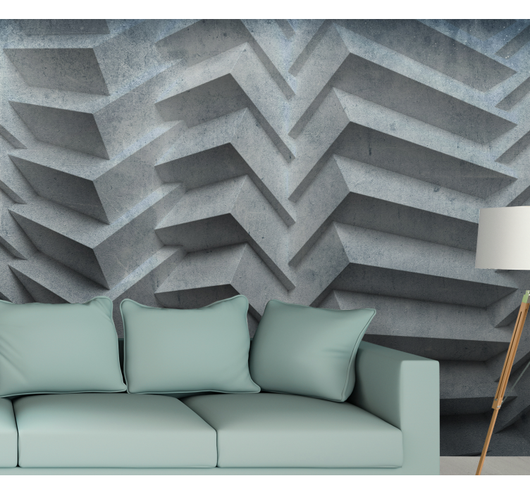 Texture wall mural geometric surface patterns - TenStickers
