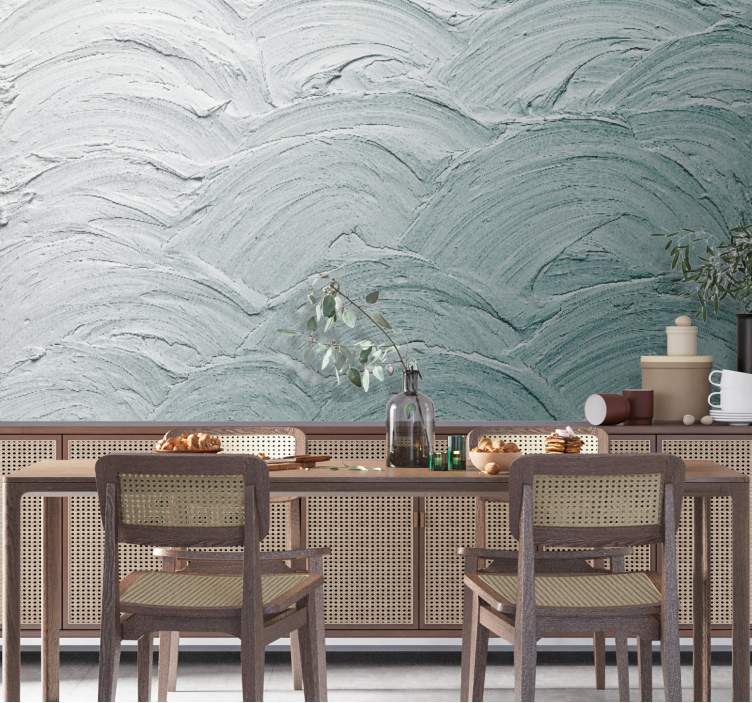 Texture wall mural textured wave pattern - TenStickers