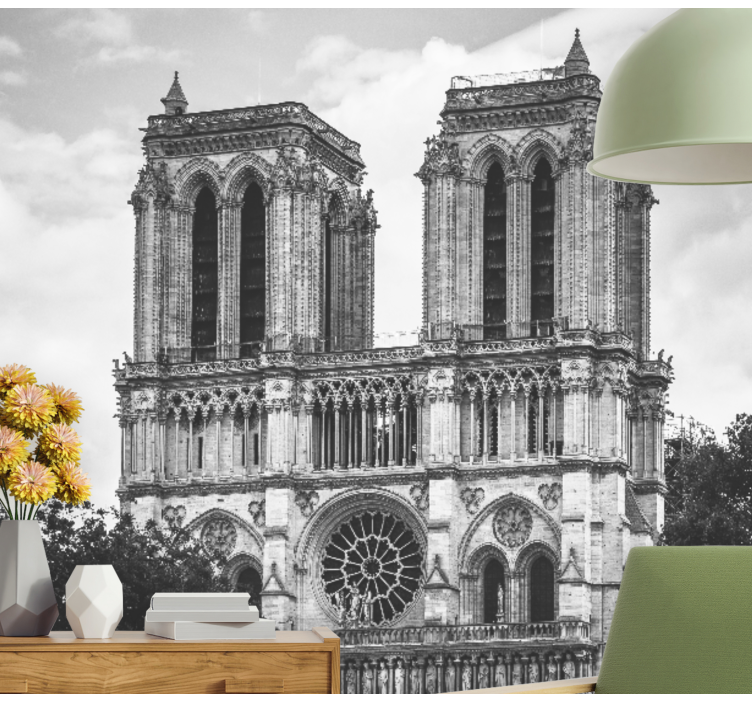 The cathedral Notre-Dame de Paris Wall Mural - TenStickers