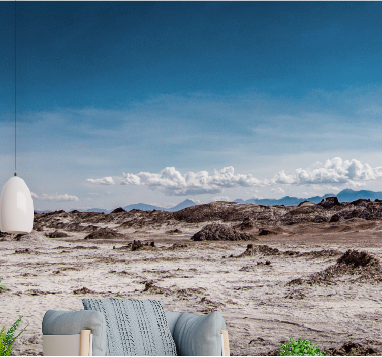 Wall mural mountain landslide terrain peaks - TenStickers