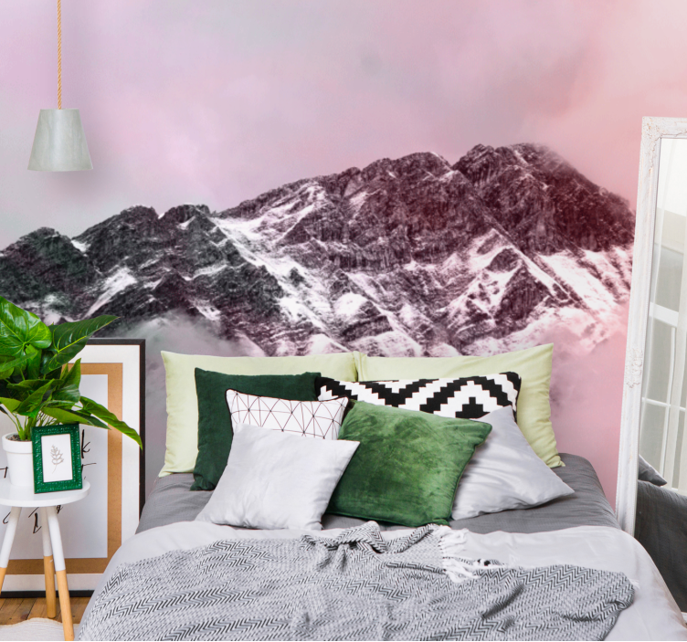Wall mural mountain snowy mountain summit - TenStickers