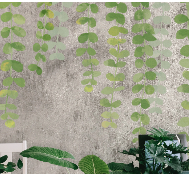 Wall mural nature hanging greenery design - TenStickers