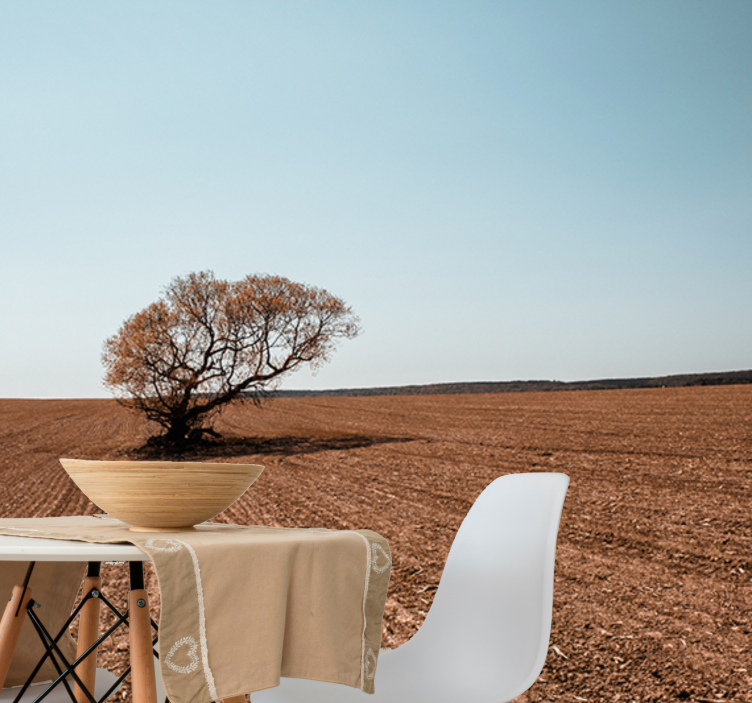 Wall mural nature lonely tree landscape - TenStickers