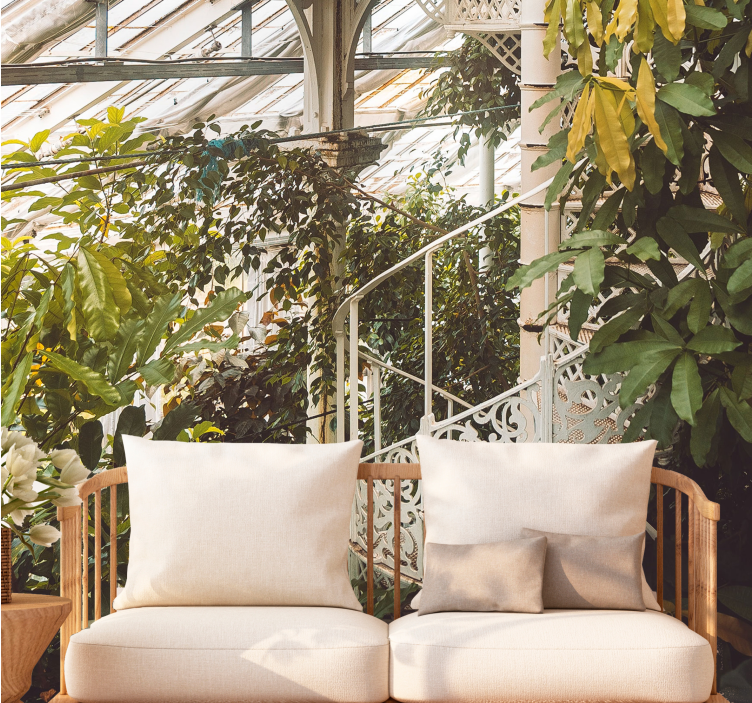 Wall mural nature lush greenery oasis - TenStickers