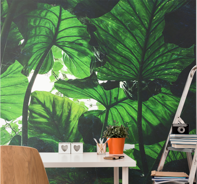 Wall mural nature lush leaf canopy - TenStickers