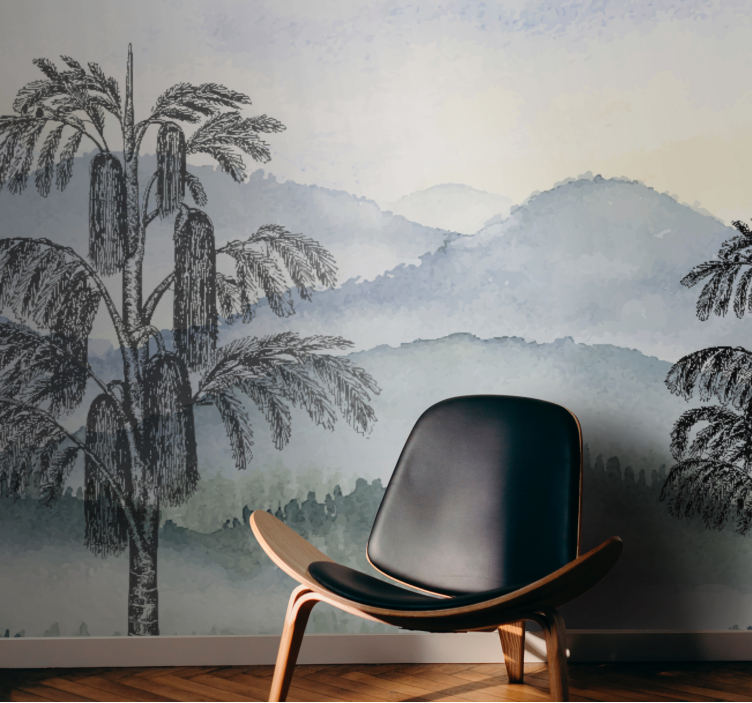 Wall mural nature mountain scenery - TenStickers