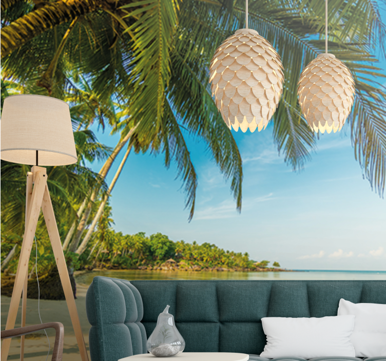 Wall mural nature tranquil beach scene - TenStickers