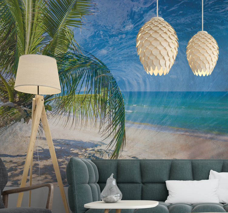 Wall mural nature tropical beach getaway - TenStickers