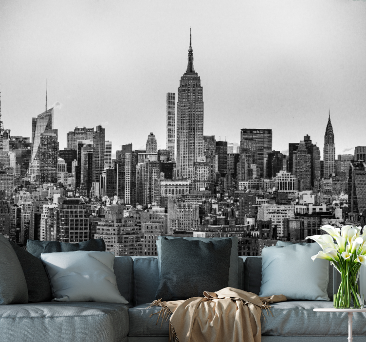 Wall mural new york iconic nyc skyline design - TenStickers