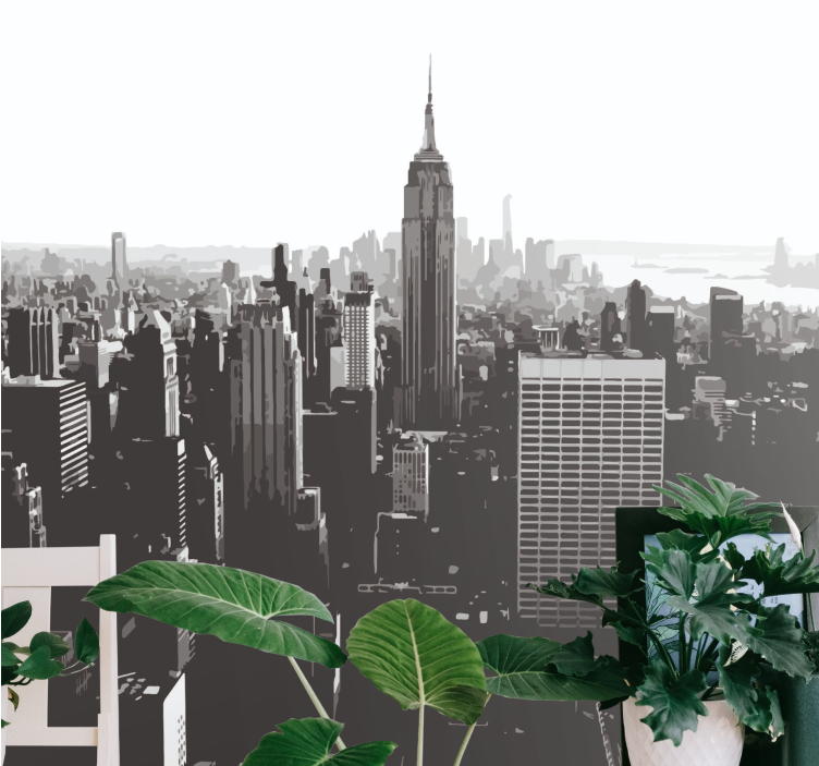 Wall mural new york skyline with empire state - TenStickers