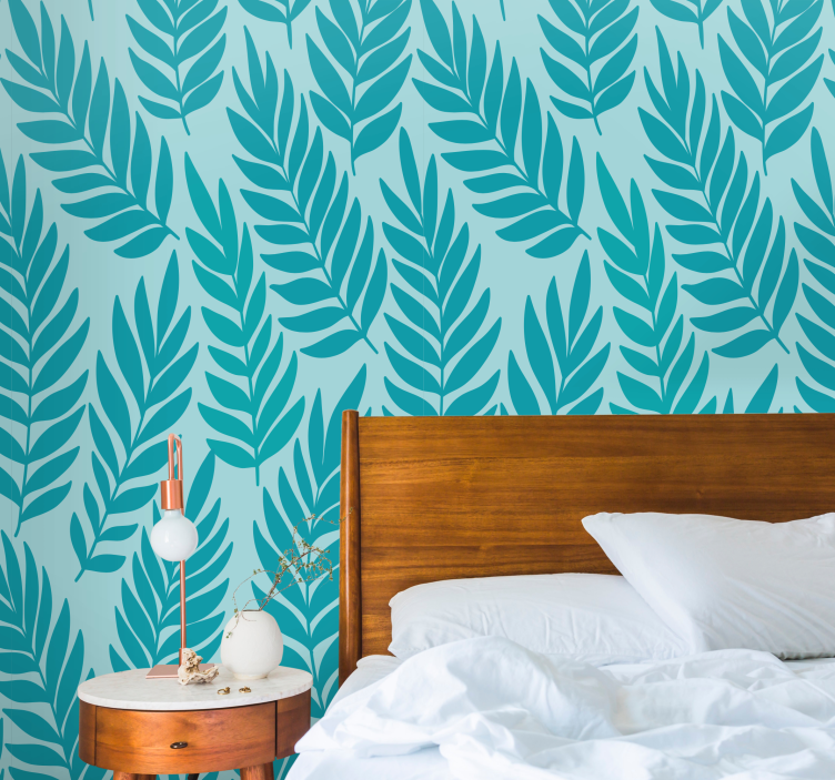 Wall mural trees leafy fern designs - TenStickers
